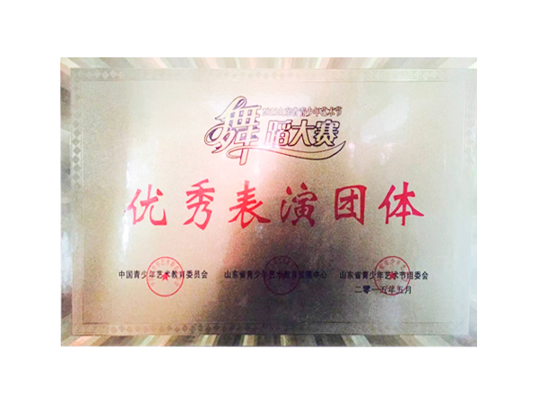 舞蹈大赛优秀表演团体